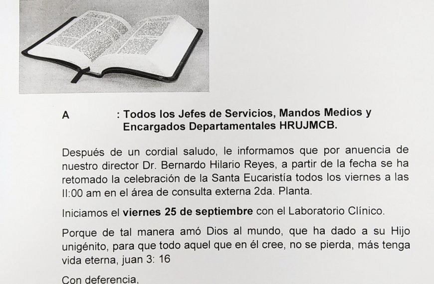 INVITACI&Oacute;N A MISA