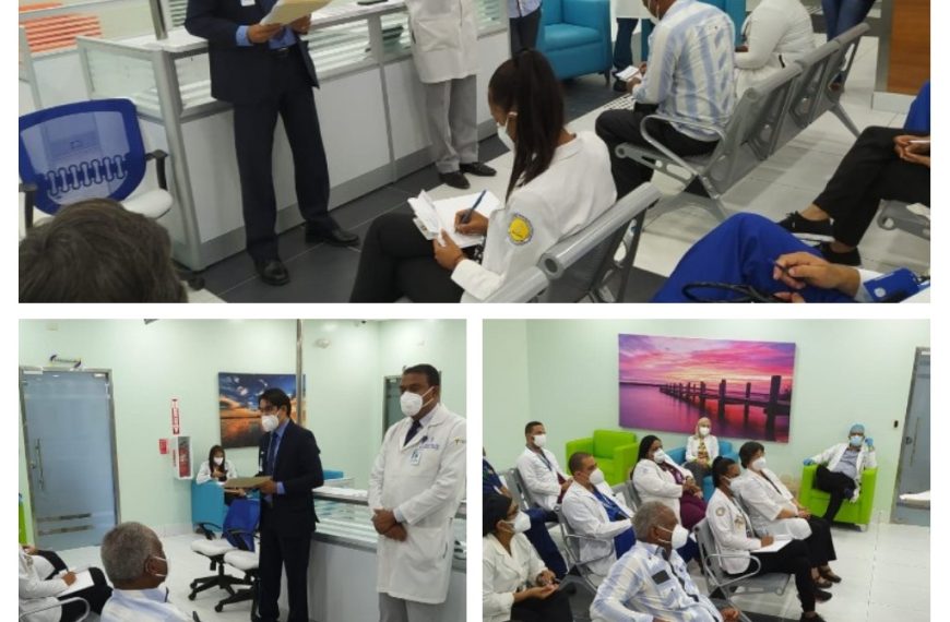 Sostienen di&aacute;logo director del Cabral y B&aacute;ez y directores m&eacute;dicos durante reuni&oacute;n en este centro de salud