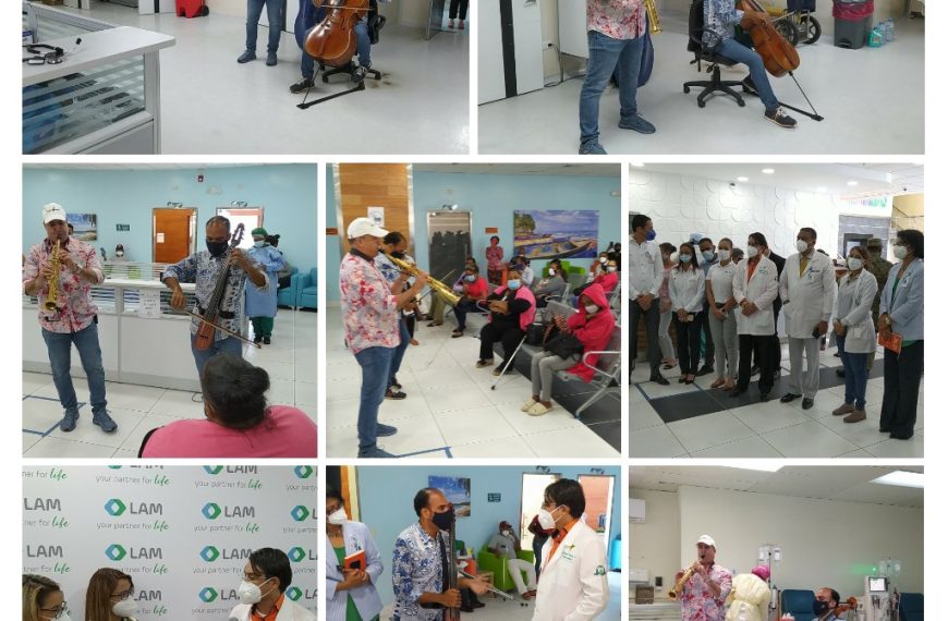 Laboratorios Lam realiza concierto en el HRU Jos&eacute; Mar&iacute;a Cabral y B&aacute;ez