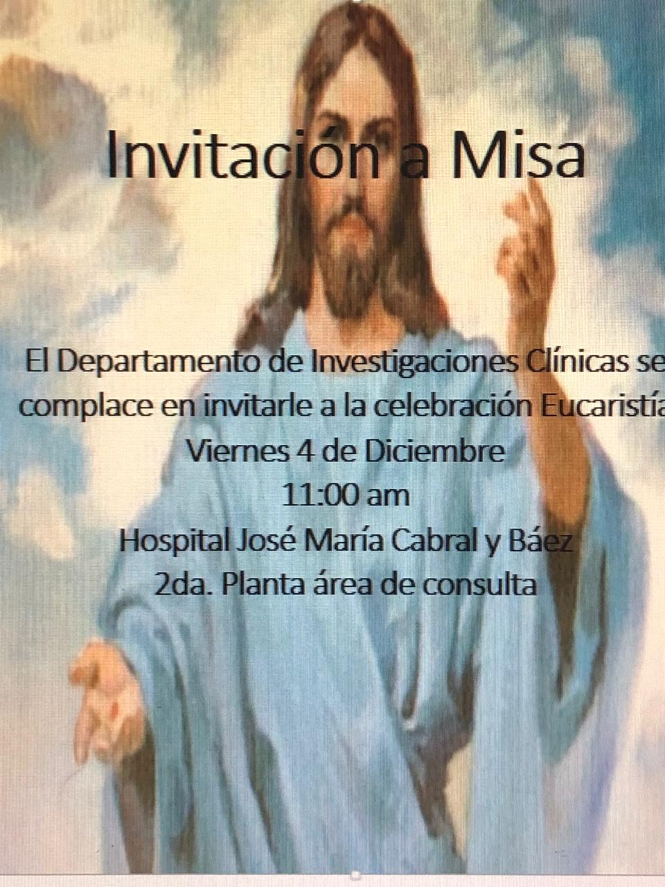 You are currently viewing Invitación a misa