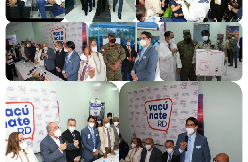 Inician hoy jornada de vacunaci&oacute;n anti Covid -19, con m&eacute;dicos y enfermeras del Hospital Cabral y B&aacute;ez