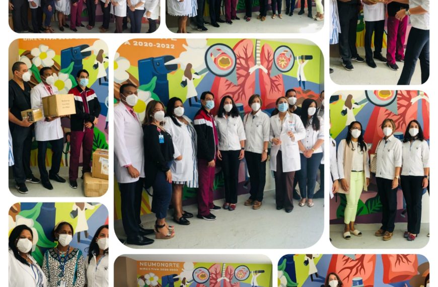 NEUMONORTE develiza mural preventivo en hospital Cabral y B&aacute;ez con motivo del D&iacute;a Mundial del Asma